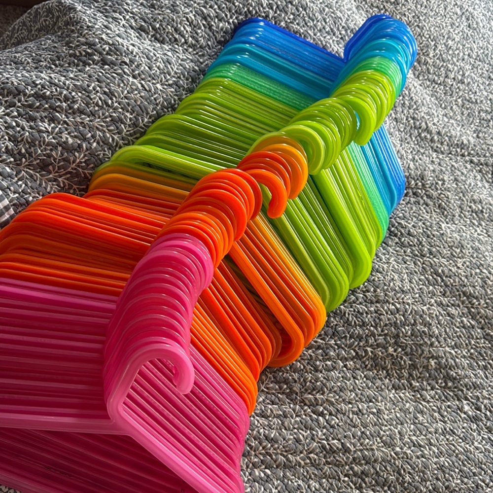 Lot of 82 IKEA kids hangers